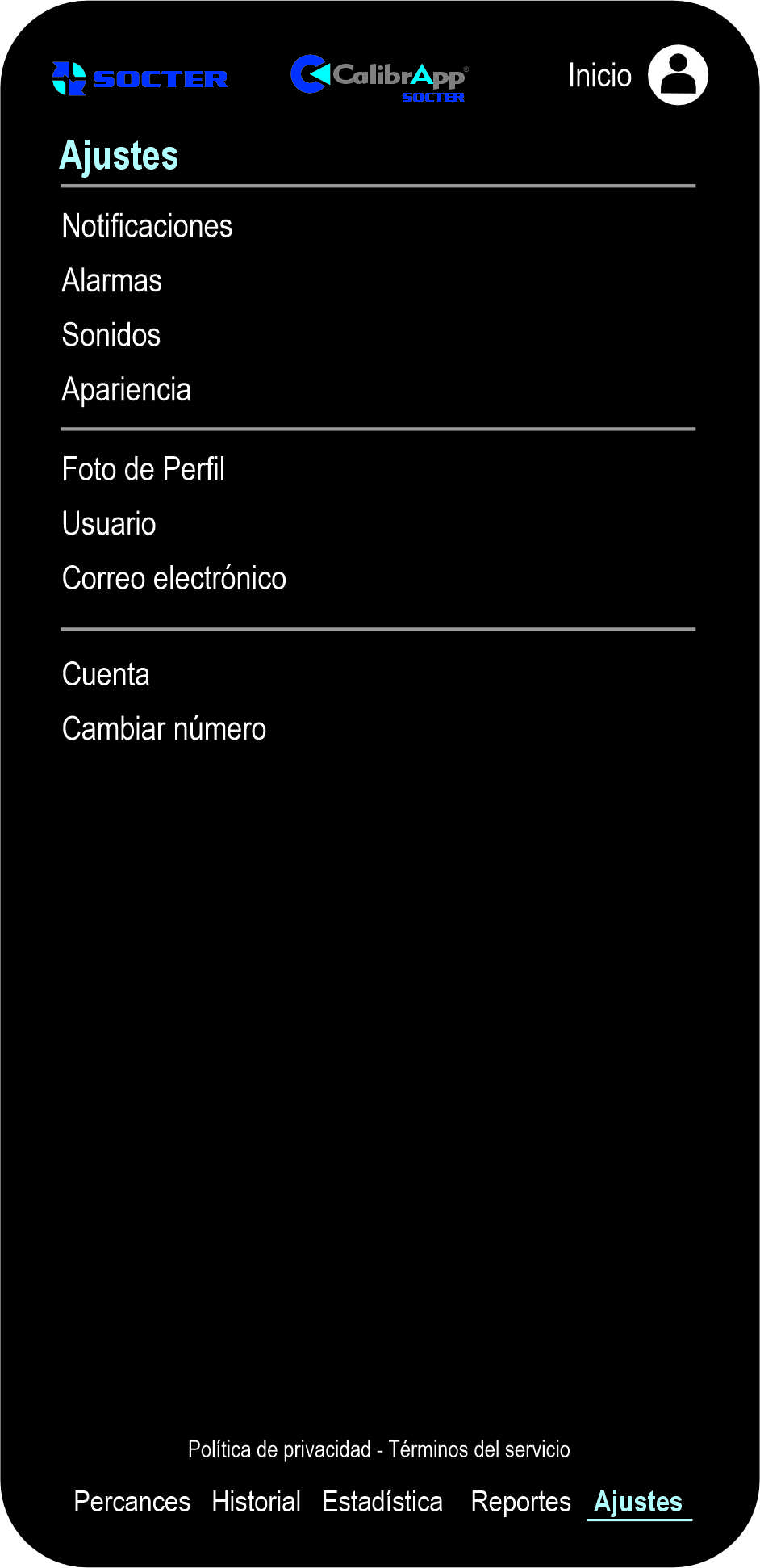 Ajustes