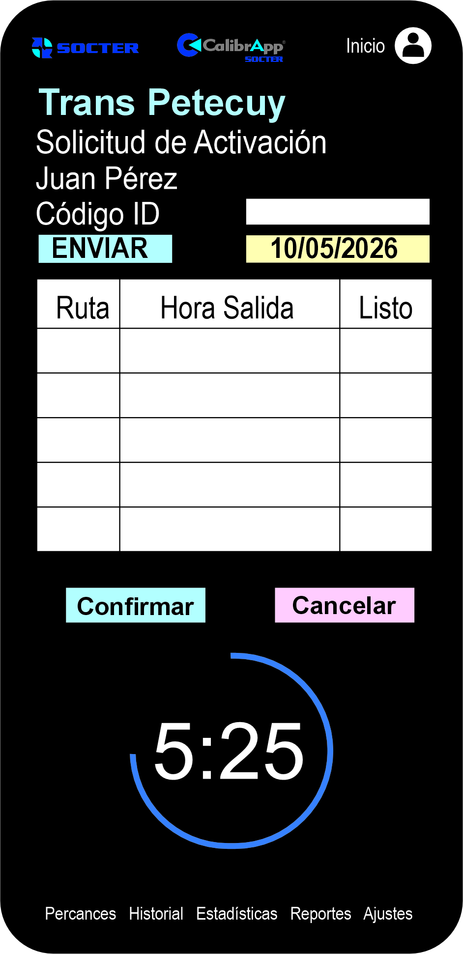 Solicitud Activación